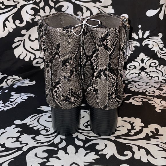 Faux Snakeskin Booties - Picture 3 of 7